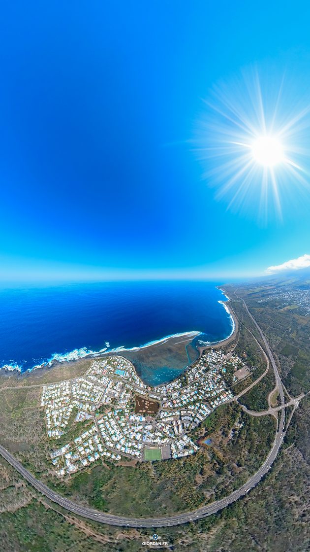 Littoral de La Réunion vu par drone