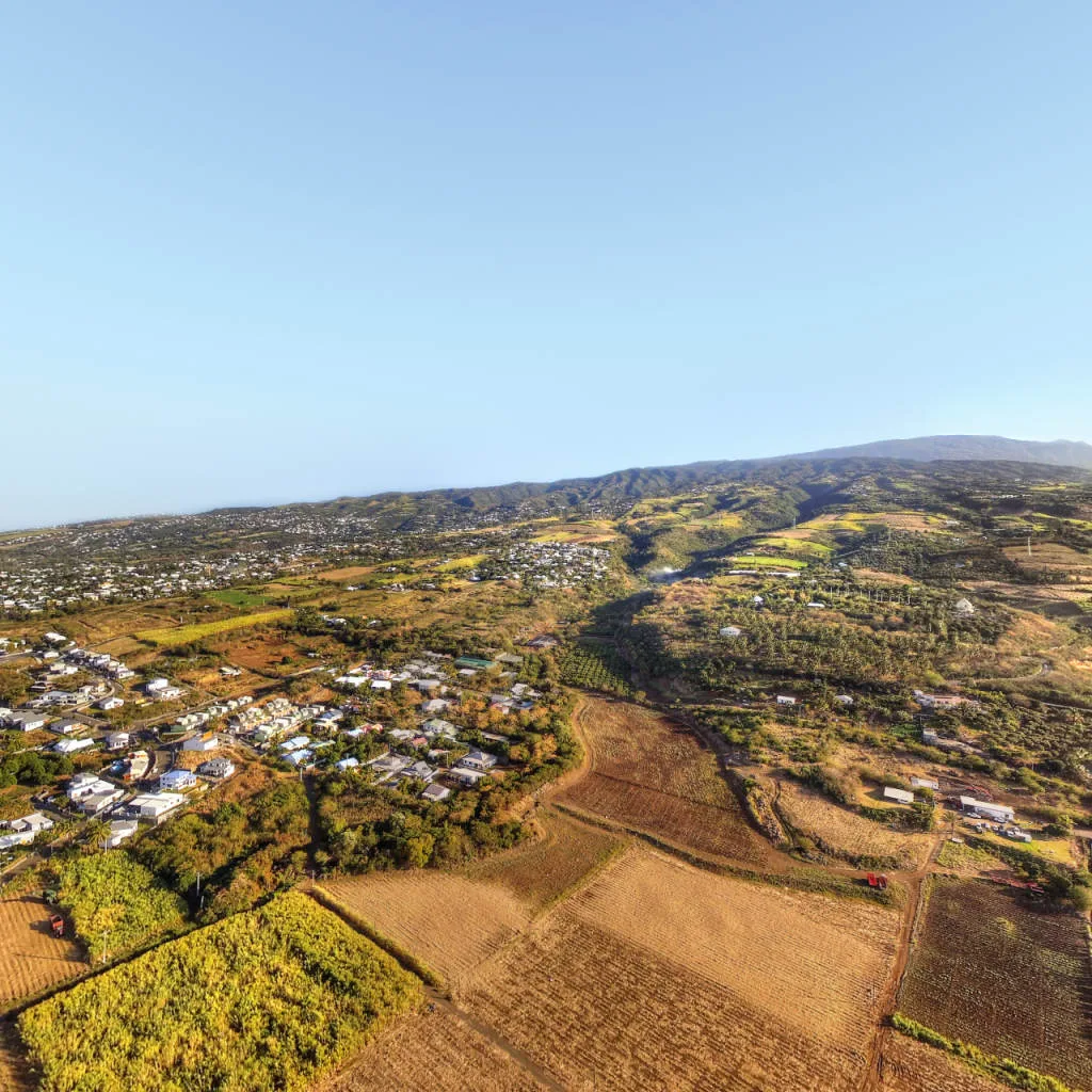 Vue du panorama : Les champs des Hauts