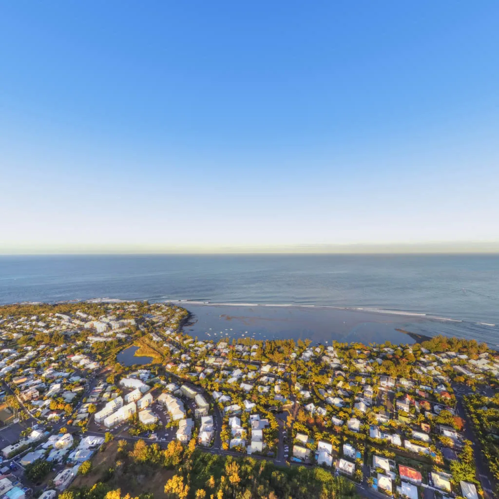 Vue du panorama : Entre mer et forêt