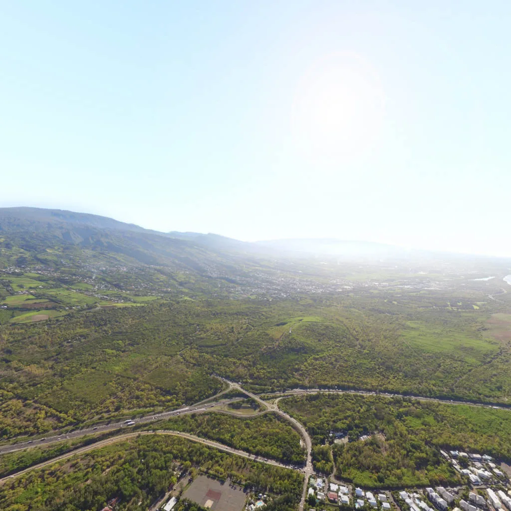 Vue du panorama : Etang Salé Les Bains