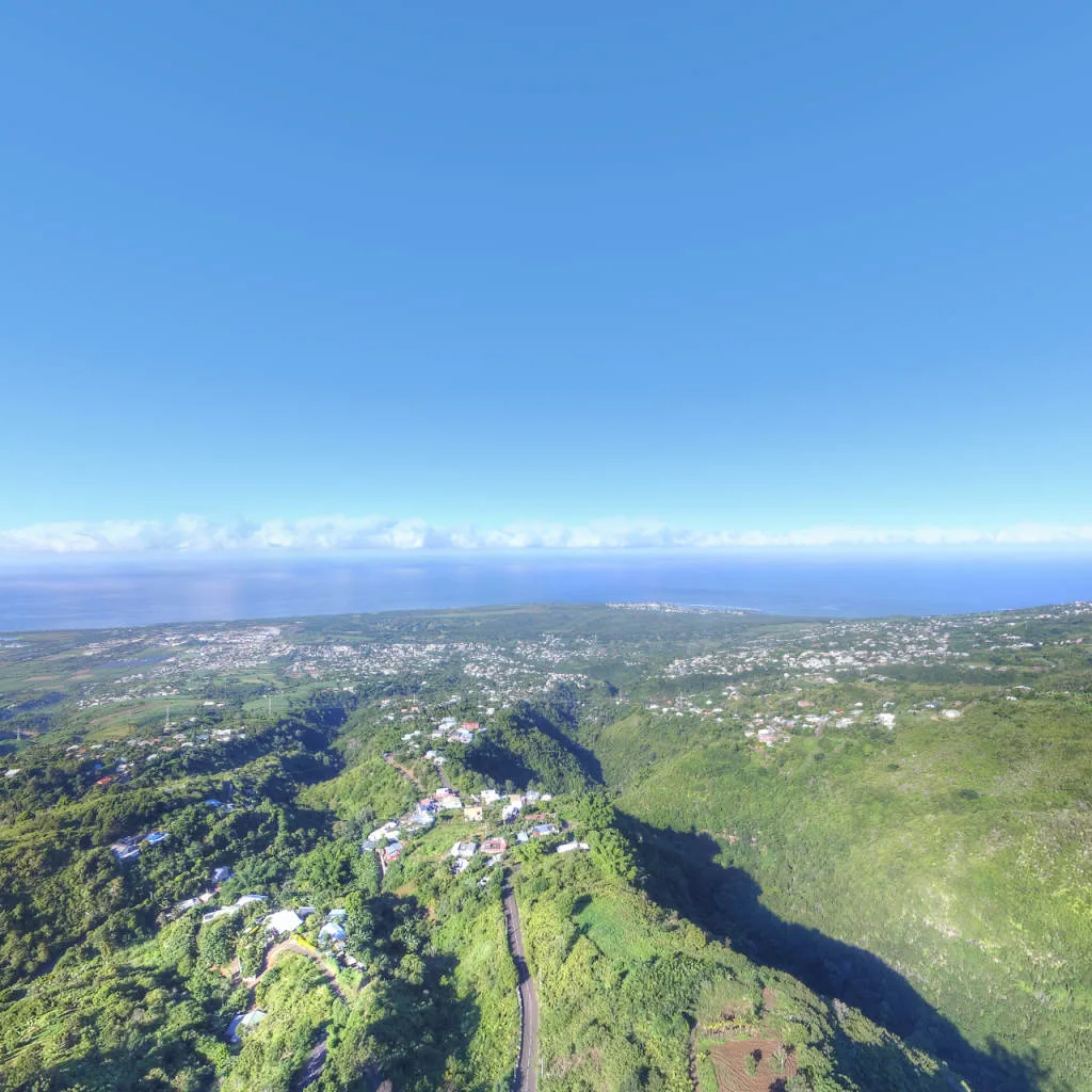 Vue du panorama : Dans la ravine des Hauts