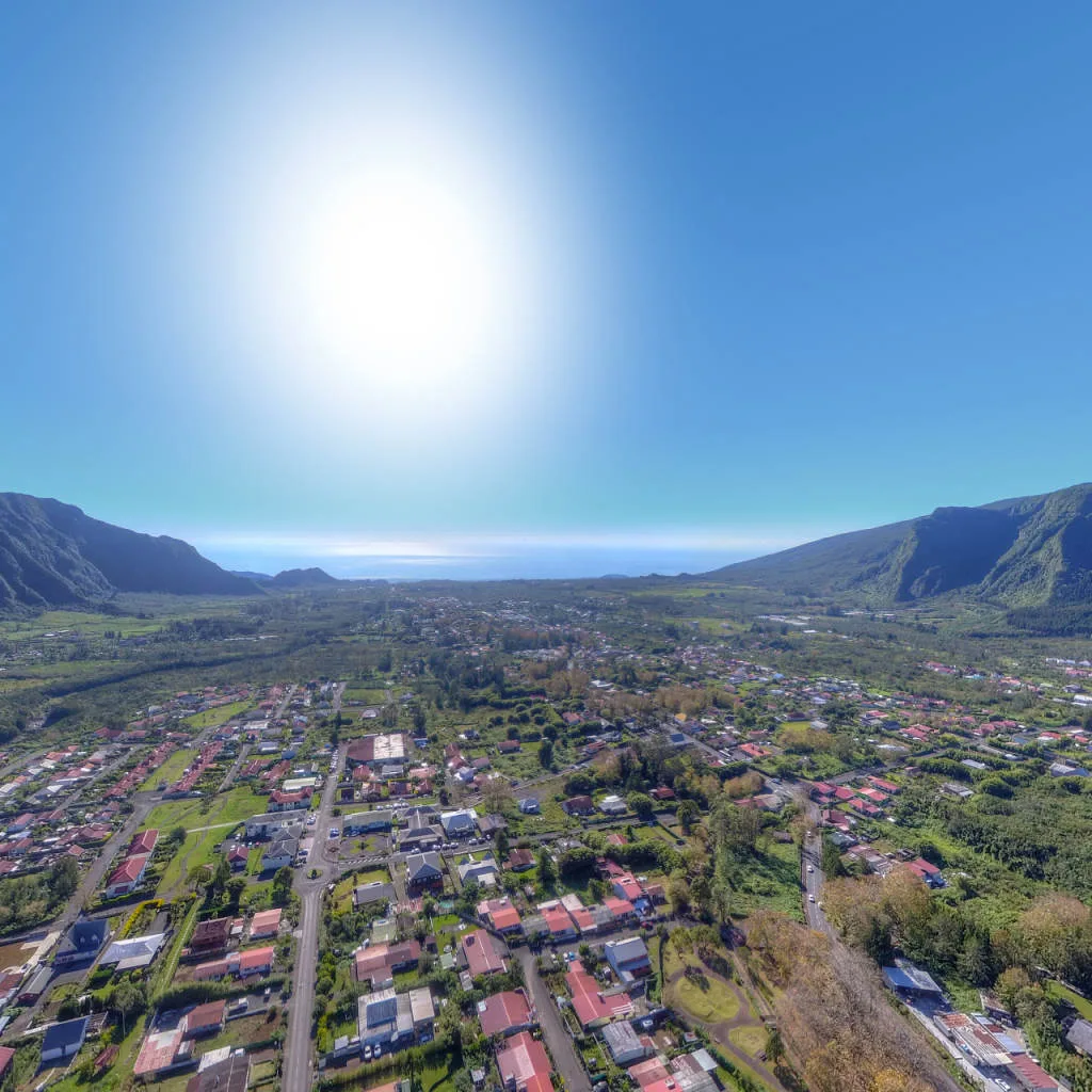 Vue du panorama : La Plaine des Palmistes