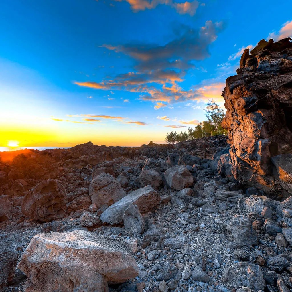 Vue du panorama : Crépuscule au Gouffre