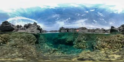 Aperçu du panorama : Le bassin Bleu, à fleur d'eau