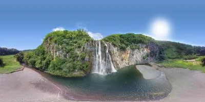 Aperçu du panorama : Au pied de la cascade Niagara