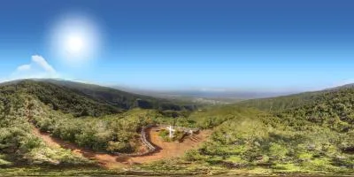 Aperçu du panorama : Au-dessus du Piton la Croix