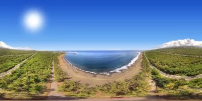 Aperçu du panorama : La grande plage de L'Étang-Salé
