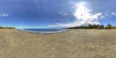 Aperçu du panorama : Sur le sable de la grande plage